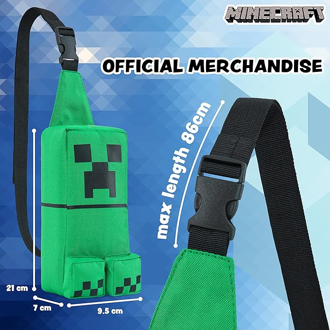 کیف کراس بادی کودکان ماینکرافت طرح Creeper | کیف دوشی سبک و جذاب